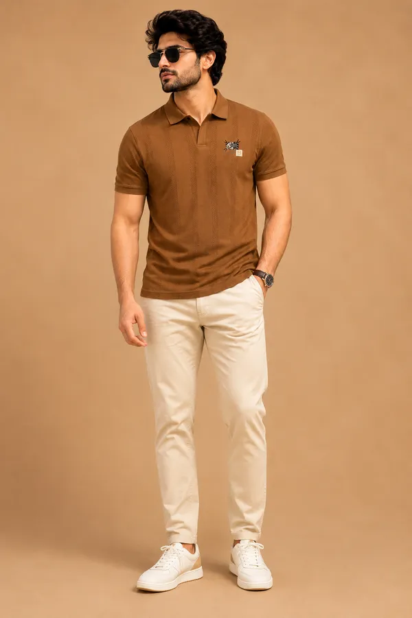 Men_S_Premium_Textured_Polo_T_Shirt_Coffee_Brown_Brown