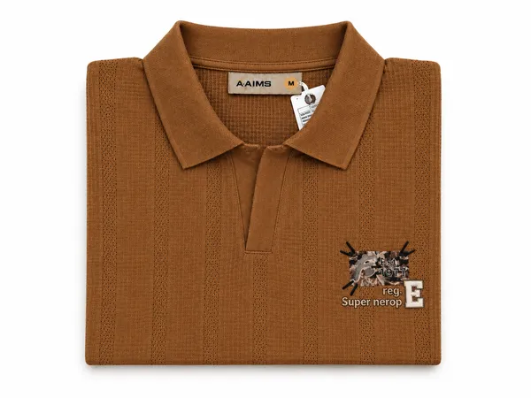 Men_S_Premium_Textured_Polo_T_Shirt_Coffee_Brown_White_3