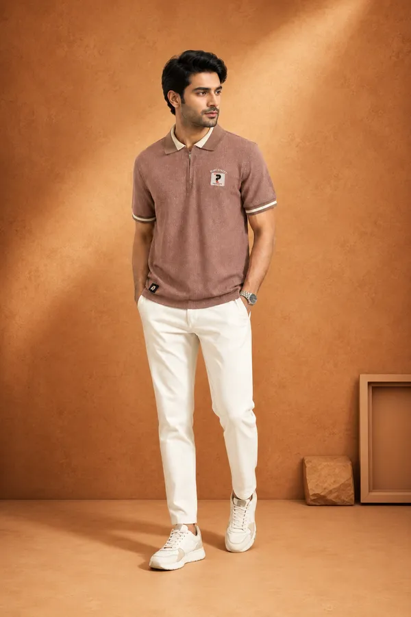 Pure_Street_Textured_Zip_Polo_T_Shirt_Dusty_Rose