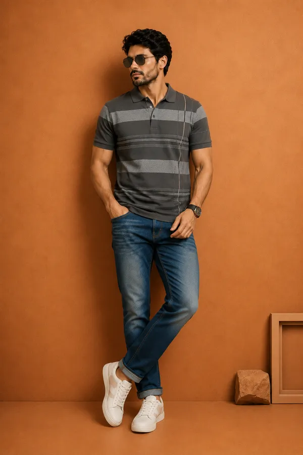 Men_S_Premium_Textured_Polo_T_Shirt_Grey