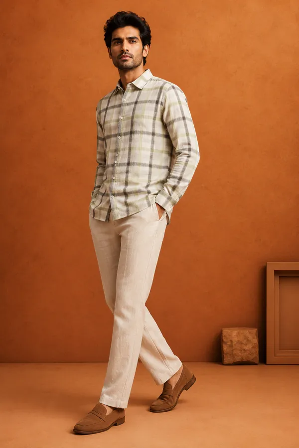 Men_S_Premium_Sky_Blue_Beige_Windowpane_Check_Casual_Shirt_Sage_Green