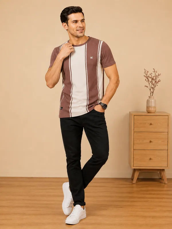 Men_S_Dusty_Rose_Off_White_Vertical_Stripe_Premium_T_Shirt_Dusty_Rose