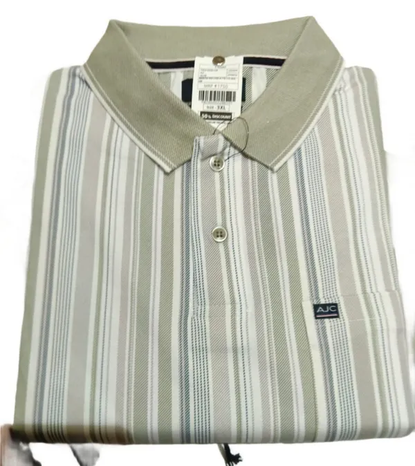Men_S_Olive_Green_Vertical_Stripe_Polo_T_Shirt_Peach_Blossom