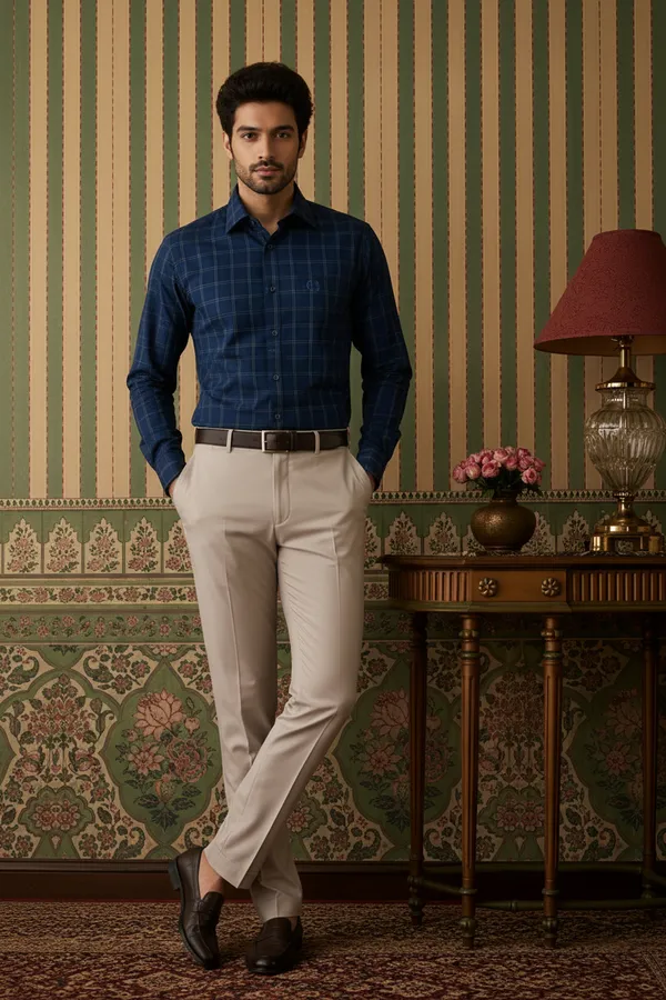Men_S_Navy_Blue_Checked_Cotton_Formal_Shirt_Classic_Full_Sleeve_Office_Wear_Navy