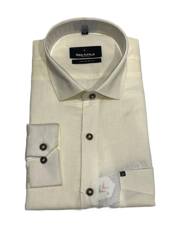 Men_S_Cream_Solid_Formal_Shirt_Full_Sleeve_Classic_Office_Wear_Begie