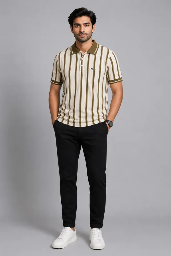 Men_S_Cream_Olive_Vertical_Stripe_Polo_T_Shirt_Olive_Gold