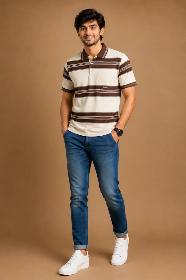 Men_S_Premium_Brown_Striped_Polo_T_Shirt_Brown