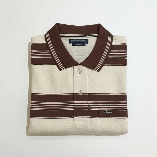 Men_S_Premium_Brown_Striped_Polo_T_Shirt_Grey
