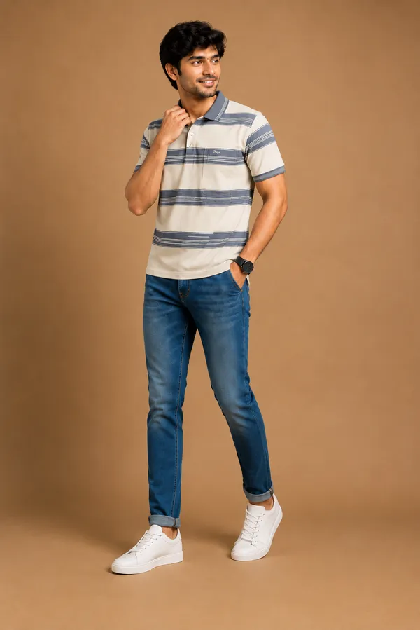 Men_S_Premium_Brown_Striped_Polo_T_Shirt_Grey
