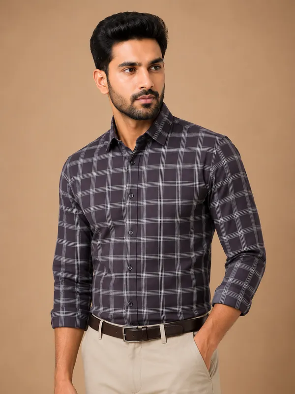 Men_Charcoal_Grey_Windowpane_Checked_Formal_Shirt_Gray