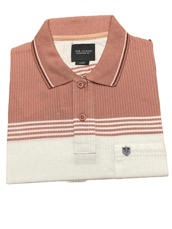 Men_S_Striped_Polo_T_Shirt_With_Light_Wash_Denim_Look_Mauve_Pink