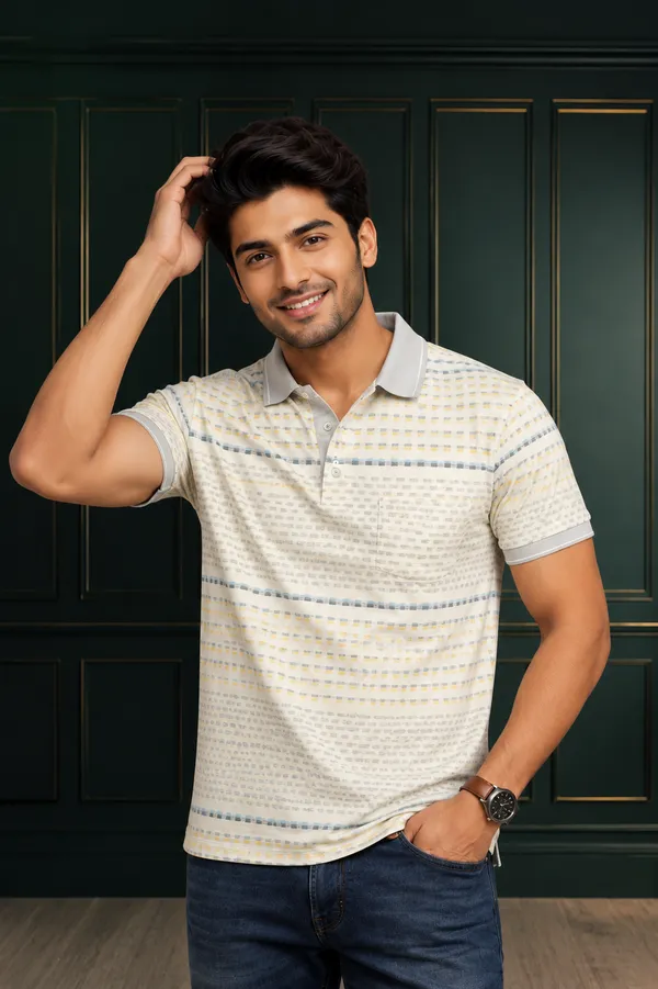 Men_S_Premium_Stripe_Polo_T_Shirt_Cream_Smart_Casual_Collection_Yellow