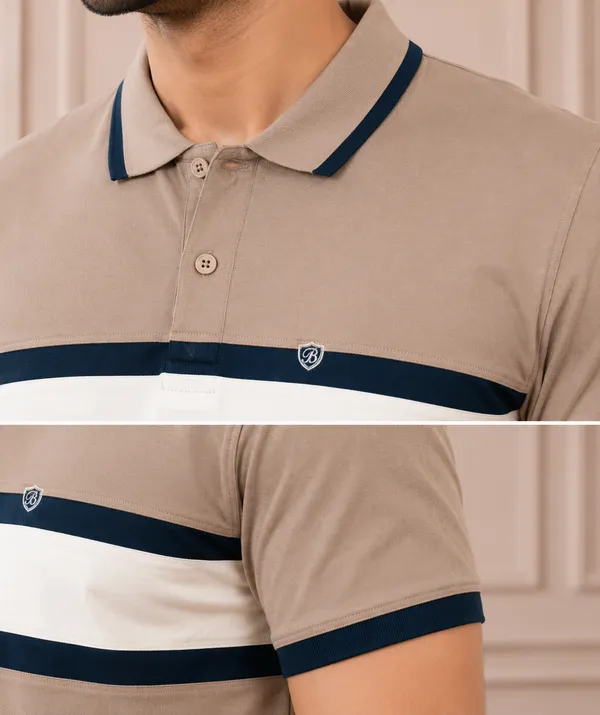 Classic_Beige_Striped_Polo_T_Shirt_For_Men_Premium_Cotton_Casual_Wear_Begie