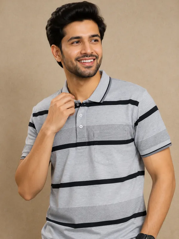 Men_S_Grey_Striped_Polo_T_Shirt_Grey