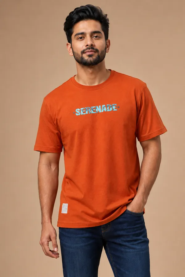Men_S_Rust_Orange_Serenade_Graphic_T_Shirt_Orange