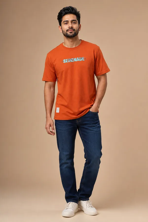 Men_S_Rust_Orange_Serenade_Graphic_T_Shirt_Orange