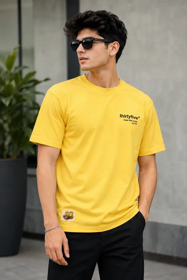Sunshine_Yellow_Graphic_T_Shirt_Modern_L_Streetwear_Yellow