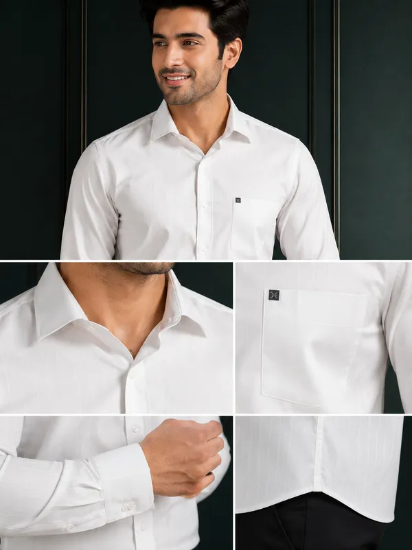 Premium_Men_S_White_Formal_Shirt_Classic_Executive_Office_Wear_Full_Sleeve_Cotton_Blend_White