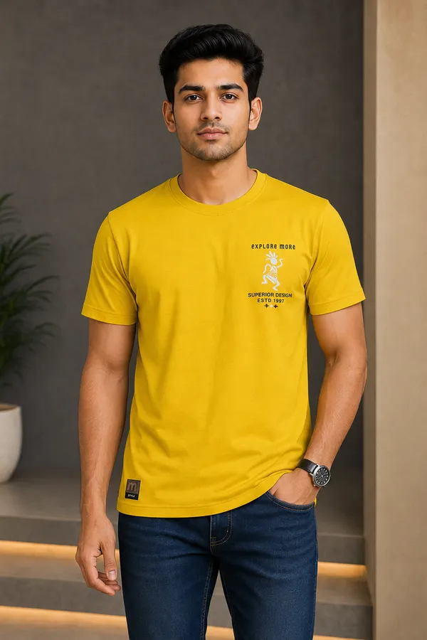 Men_S_Explore_More_Mustard_Yellow_Graphic_T_Shirt_Yellow