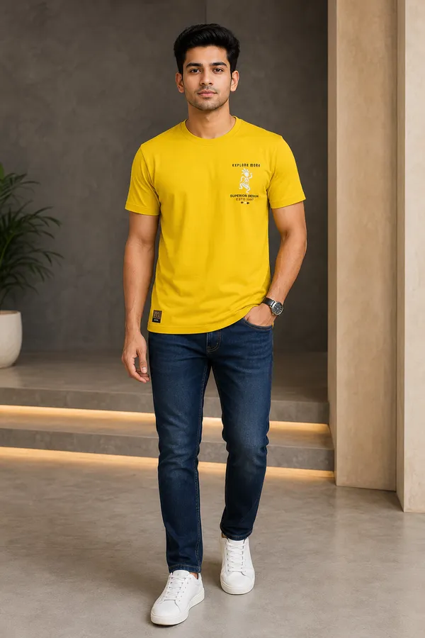 Men_S_Explore_More_Mustard_Yellow_Graphic_T_Shirt_Yellow