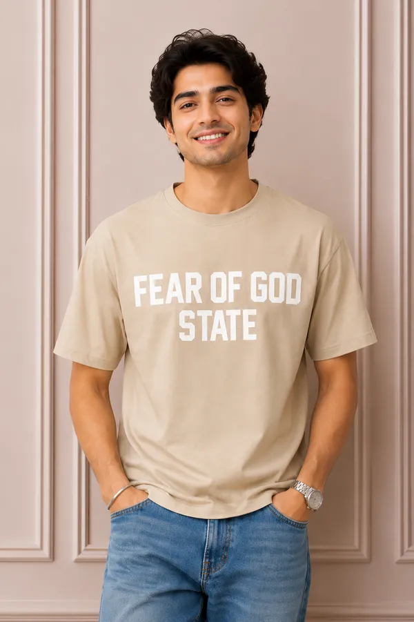 Fear_Of_God_State_Oversized_Printed_T_Shirt_Beige_Premium_Cotton_Casual_Tee_Beige