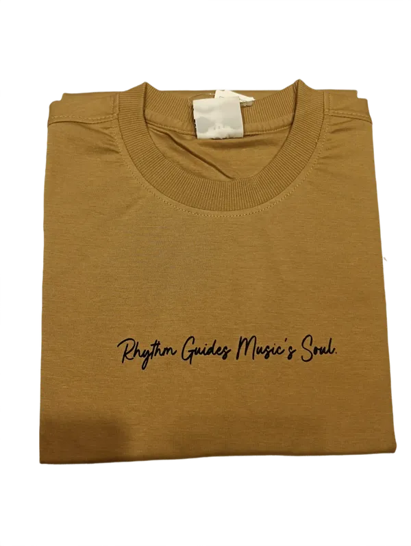 Rhythm_Guides_Music_S_Soul_Graphic_T_Shirt_Camel_Brown_Premium_Cotton_Casual_Wear_Cocoa_Brown