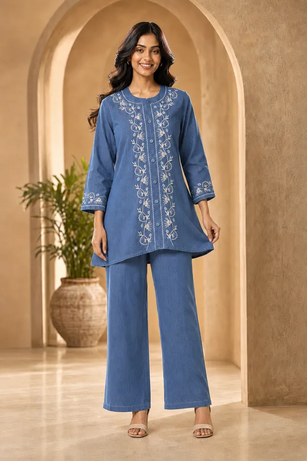 Denim_Blue_Floral_Embroidered_Co_Ord_Set_Dusty_Sky_Blue