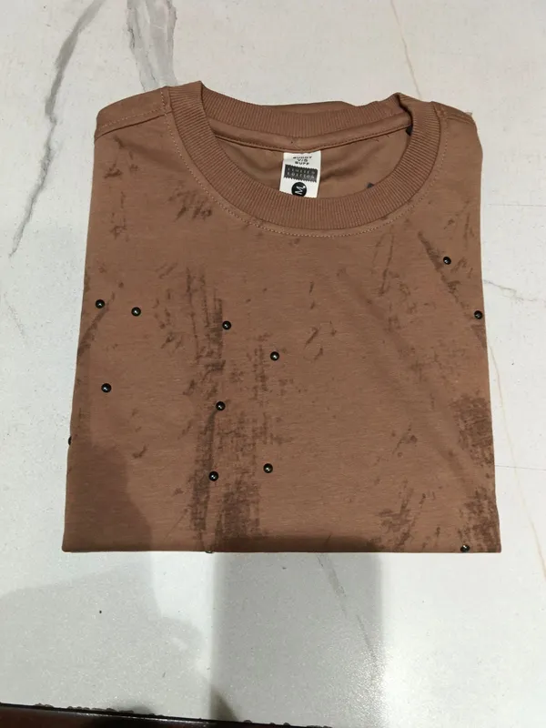 Men_S_Brown_Abstract_Printed_Round_Neck_T_Shirt_Brown