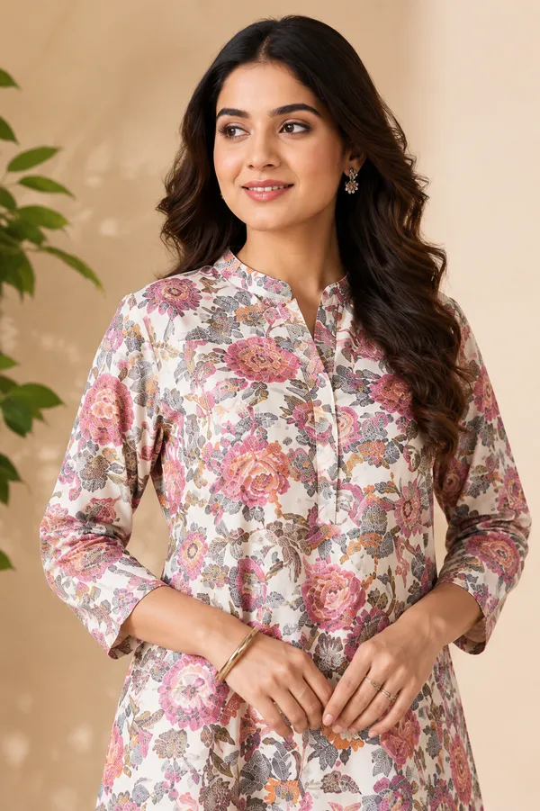 Ivory_Bloom_Floral_Kurti_Mauve_Pink