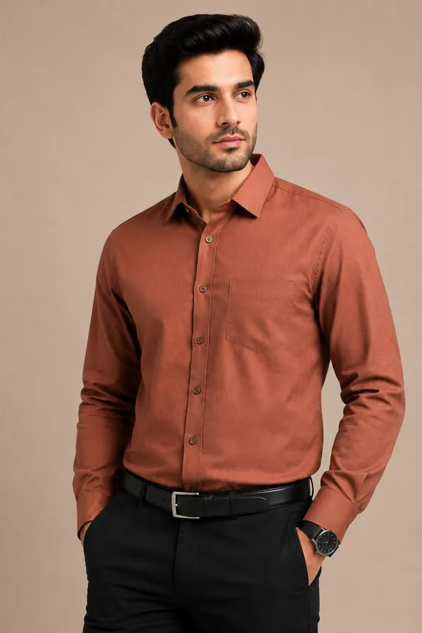 Rust_Brown_Premium_Formal_Shirt_Dusty_Rose_Brown