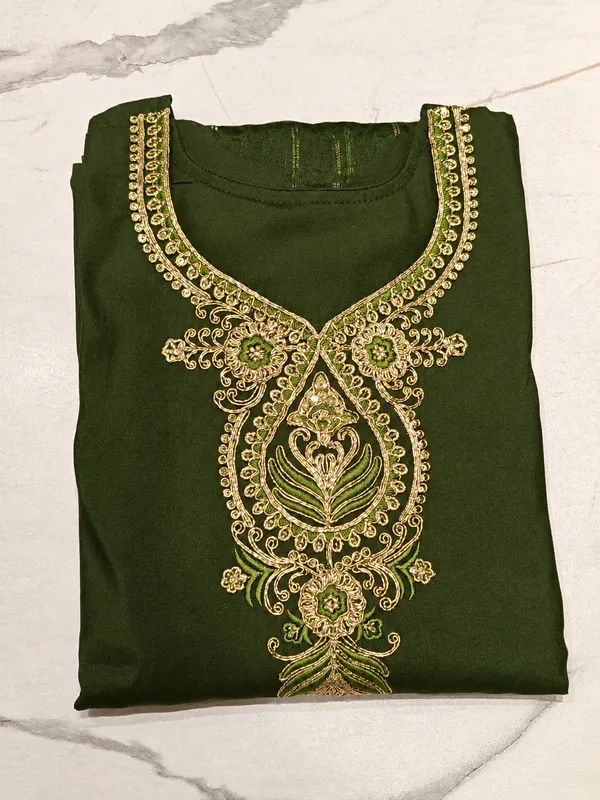 Elegant_Olive_Green_Embroidered_Kurti_Pant_Dupatta_Set_Mehendi_Olive