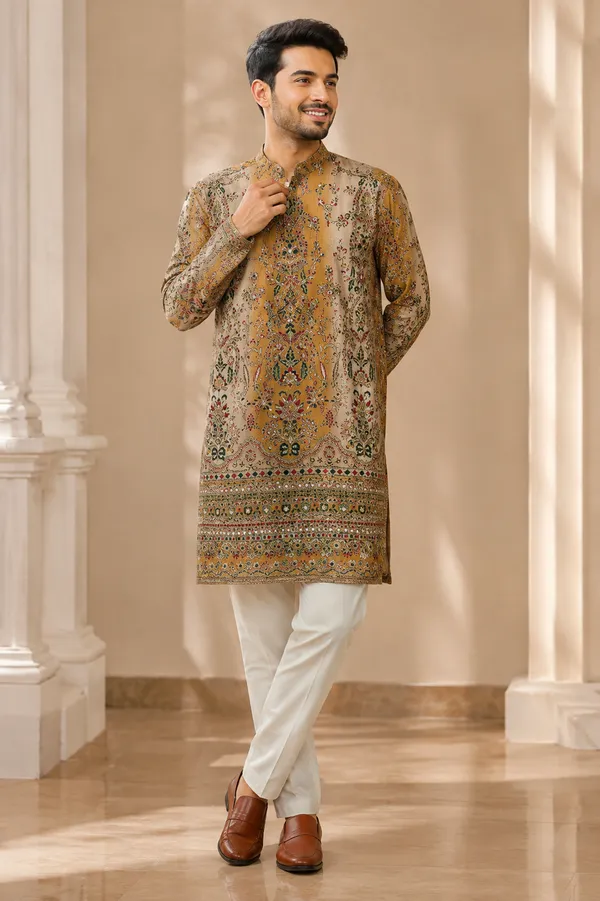 Royal_Mustard_Heritage_Print_Kurta_Coming_Soon