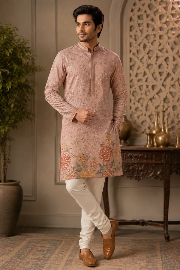 Blush_Pink_Floral_Embroidered_Men_S_Kurta_Coming_Soon