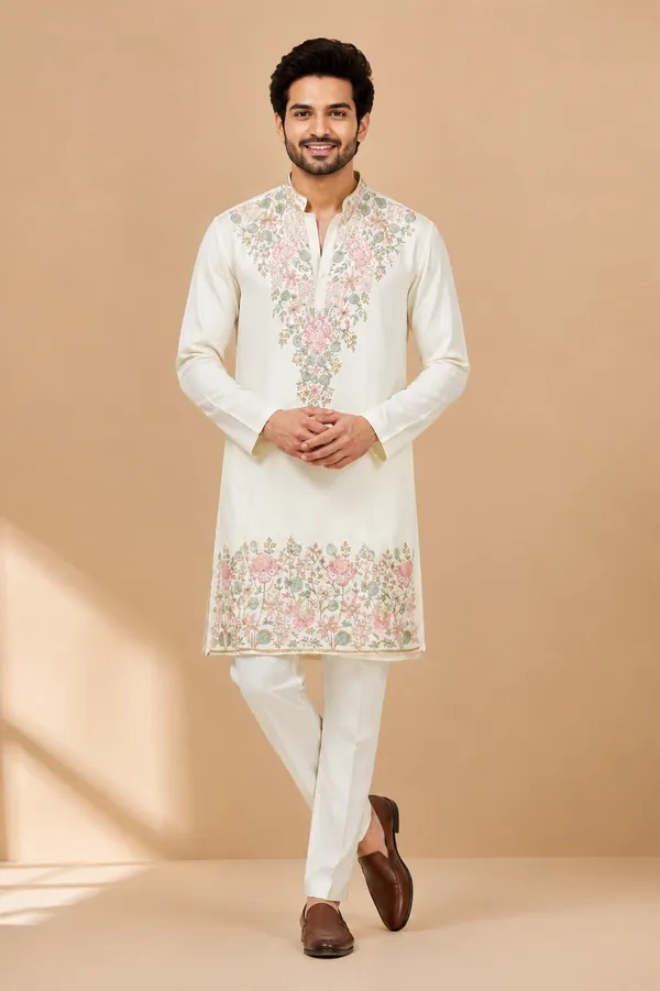 Ivory_Floral_Embroidered_Men_S_Kurta_Set_Coming_Soon