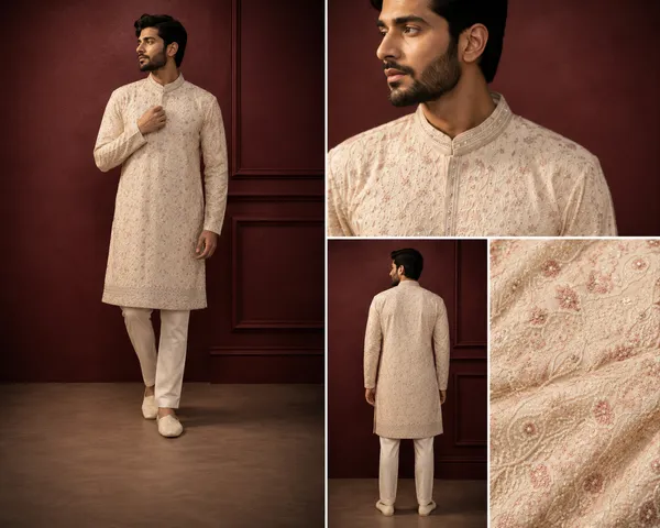 Off_White_All_Over_Sequin_Threadwork_Embroidered_Silk_Kurta_Set_For_Men_Coming_Soon