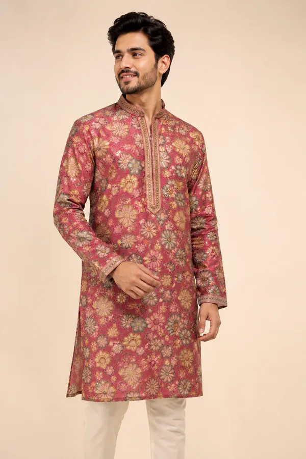 Rose_Pink_Floral_Print_Men_S_Festive_Kurta_Set_Coming_Soon