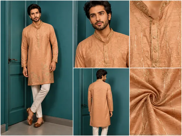 Peach_Embroidered_Men_S_Festive_Kurta_Set_Coming_Soon