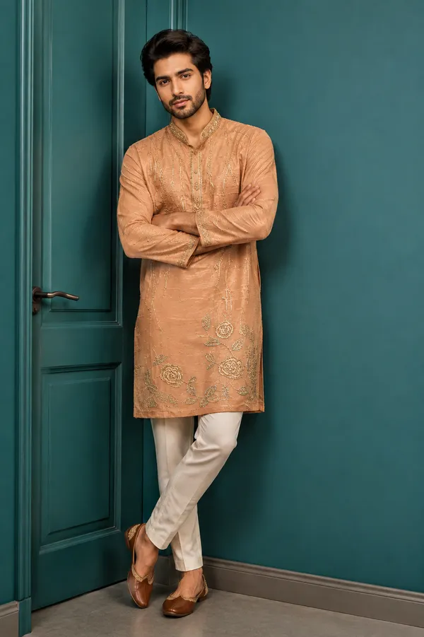 Peach_Embroidered_Men_S_Festive_Kurta_Set_Coming_Soon