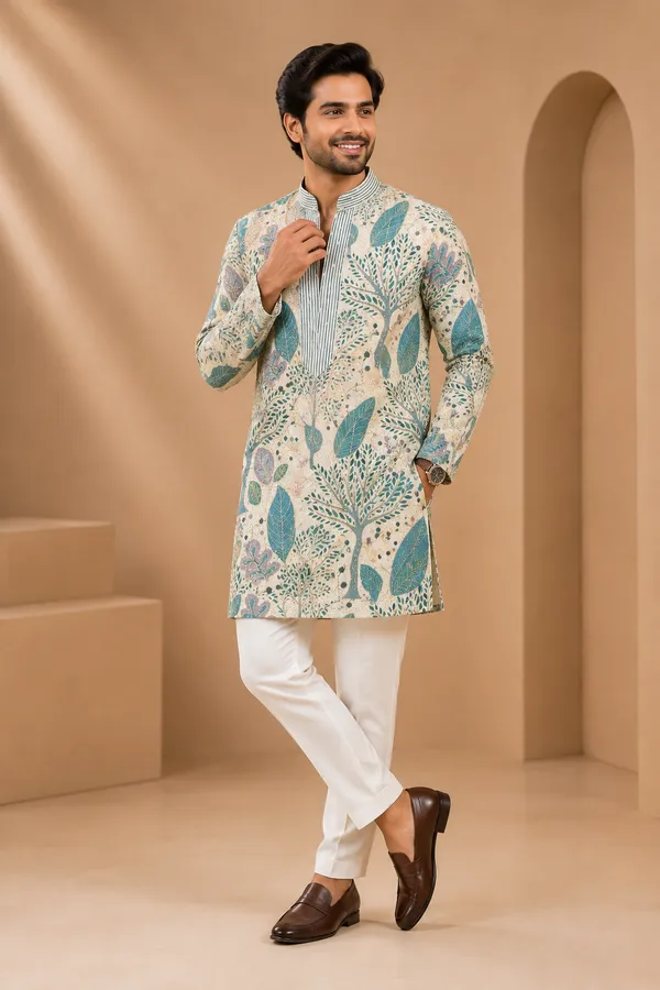 Ivory_Botanical_Print_Men_S_Festive_Kurta_Set_Coming_Soon