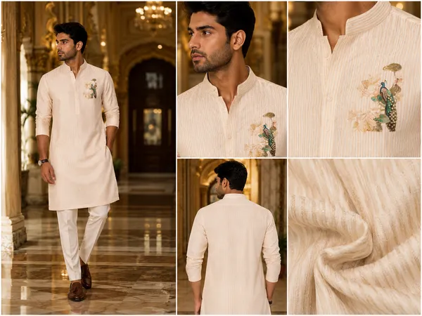 Ivory_Striped_Embroidered_Men_S_Festive_Kurta_Coming_Soon