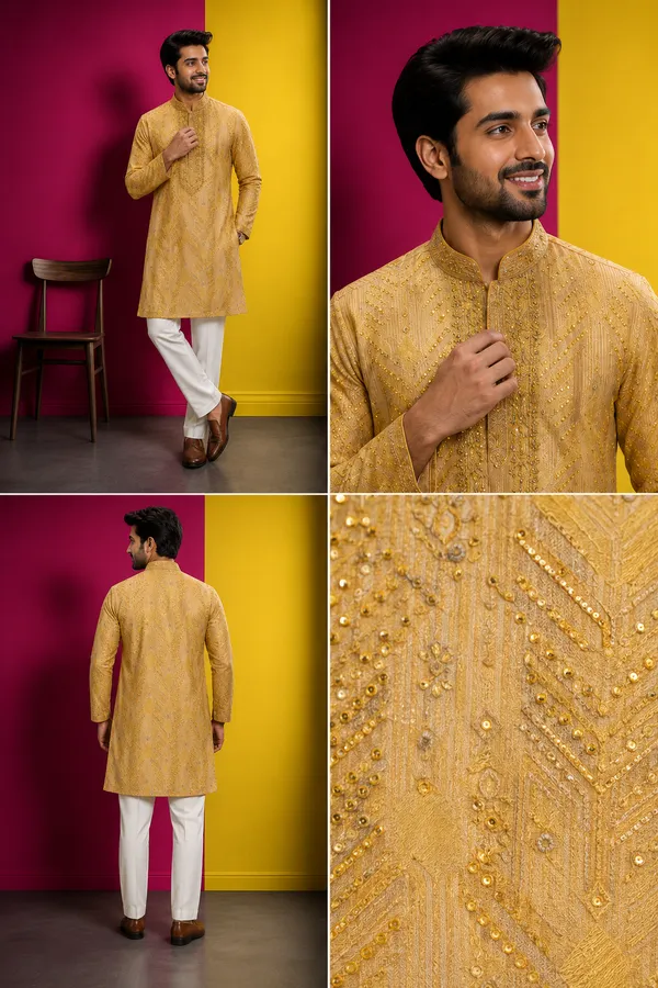 Mustard_Gold_Embellished_Men_S_Festive_Kurta_Coming_Soon