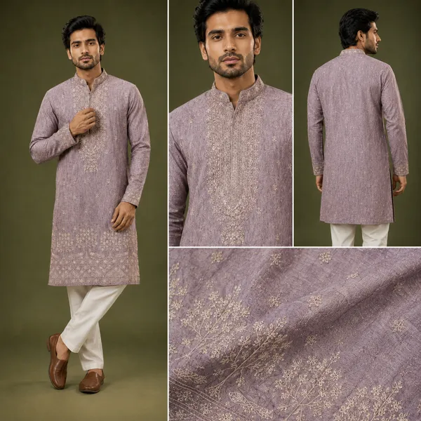 Dusty_Lavender_Embroidered_Men_S_Festive_Kurta_Coming_Soon