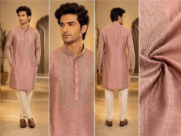 Dusty_Rose_Embellished_Festive_Kurta_For_Men_Coming_Soon