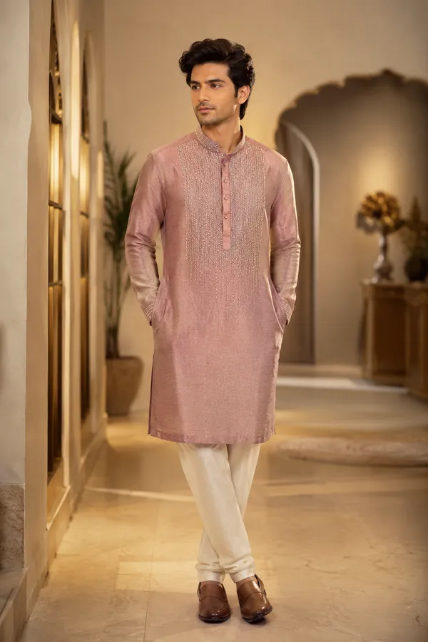 Dusty_Rose_Embellished_Festive_Kurta_For_Men_Coming_Soon