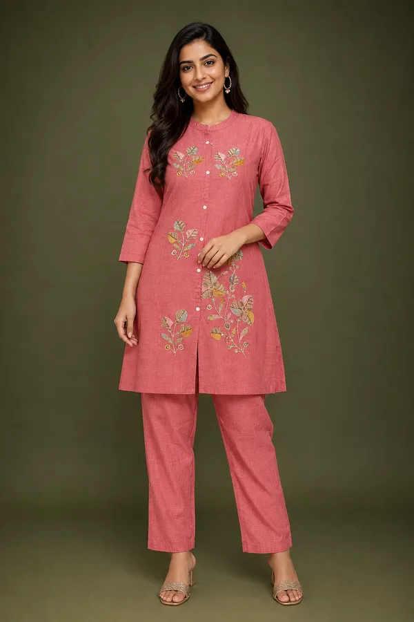 Pink_Floral_Embroidered_Kurta_Pant_Set_Light_Pink