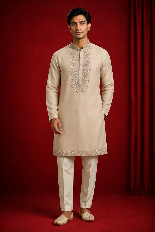 Regal_Beige_Embroidered_Men_S_Kurta_Set_Coming_Soon