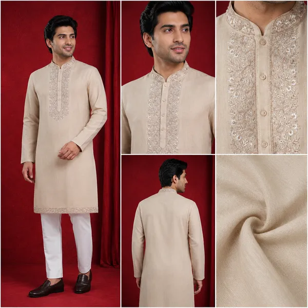 Regal_Beige_Embroidered_Men_S_Kurta_Set_Coming_Soon