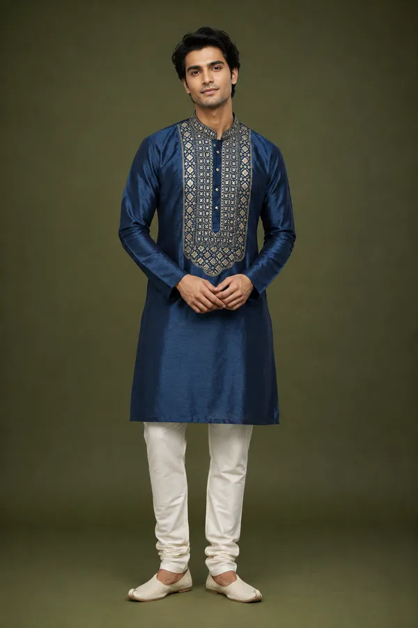 Navy_Blue_Embroidered_Festive_Kurta_Set_Coming_Soon