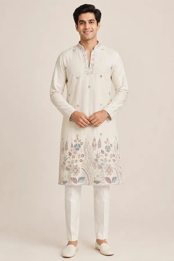 Ivory_Multicolor_Embroidered_Festive_Kurta_Set_Coming_Soon