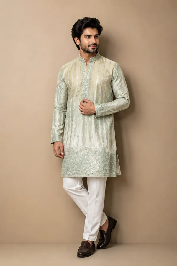 Mint_Green_Woven_Jacquard_Kurta_Set_Coming_Soon